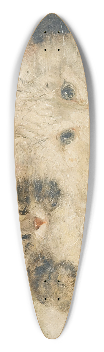 Henritte Ronner-Knip - Two Kittens 39.3 inch art pintail longboard deck