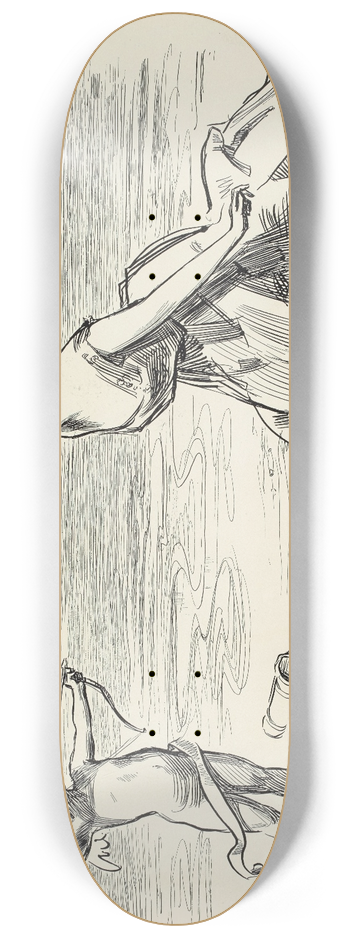 Charles Dana Gibson - Big game 8.25 inch art skate deck