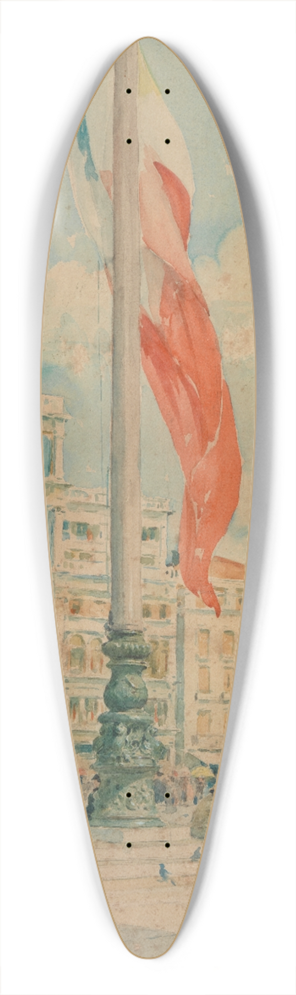 Henry Bacon - Piazza San Marco 39.3 inch art pintail longboard deck