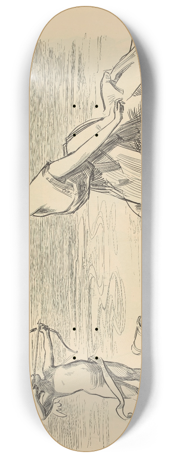 Charles Dana Gibson - Big game 8.25 inch art skate deck
