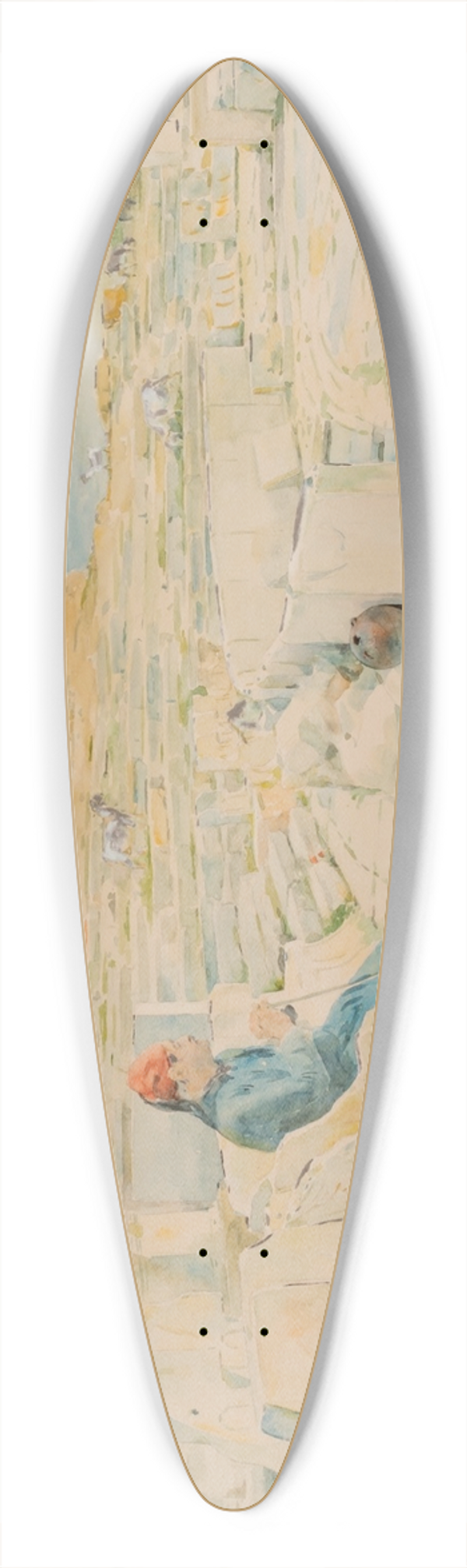 Henry Bacon - Theatre of Dionysus 39.3 inch art pintail longboard deck