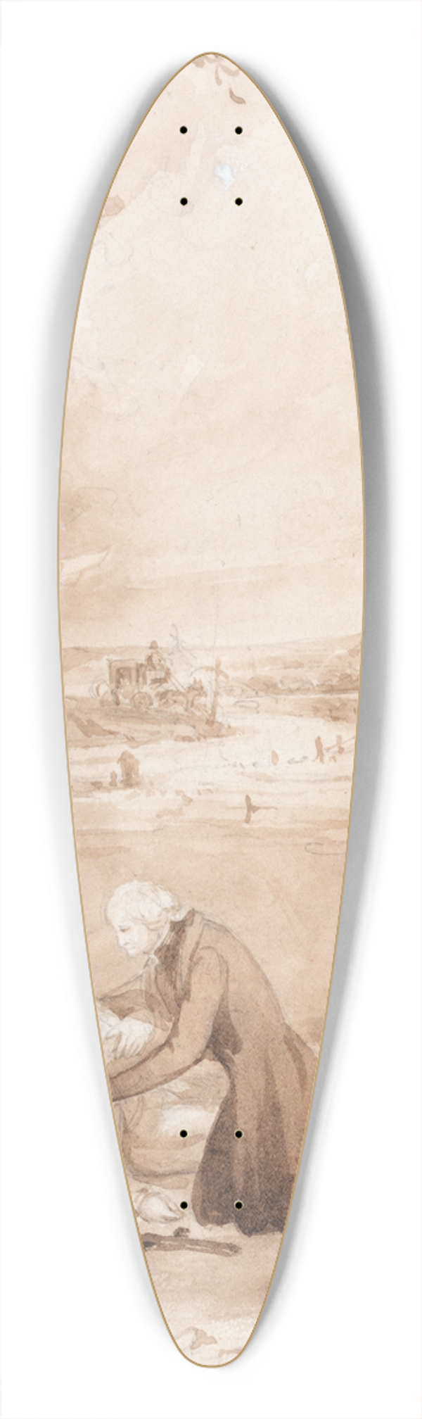 Henry Dawe - The Life of a Nobleman: Scene the Eighth  The Duel 39.3 inch art pintail longboard deck