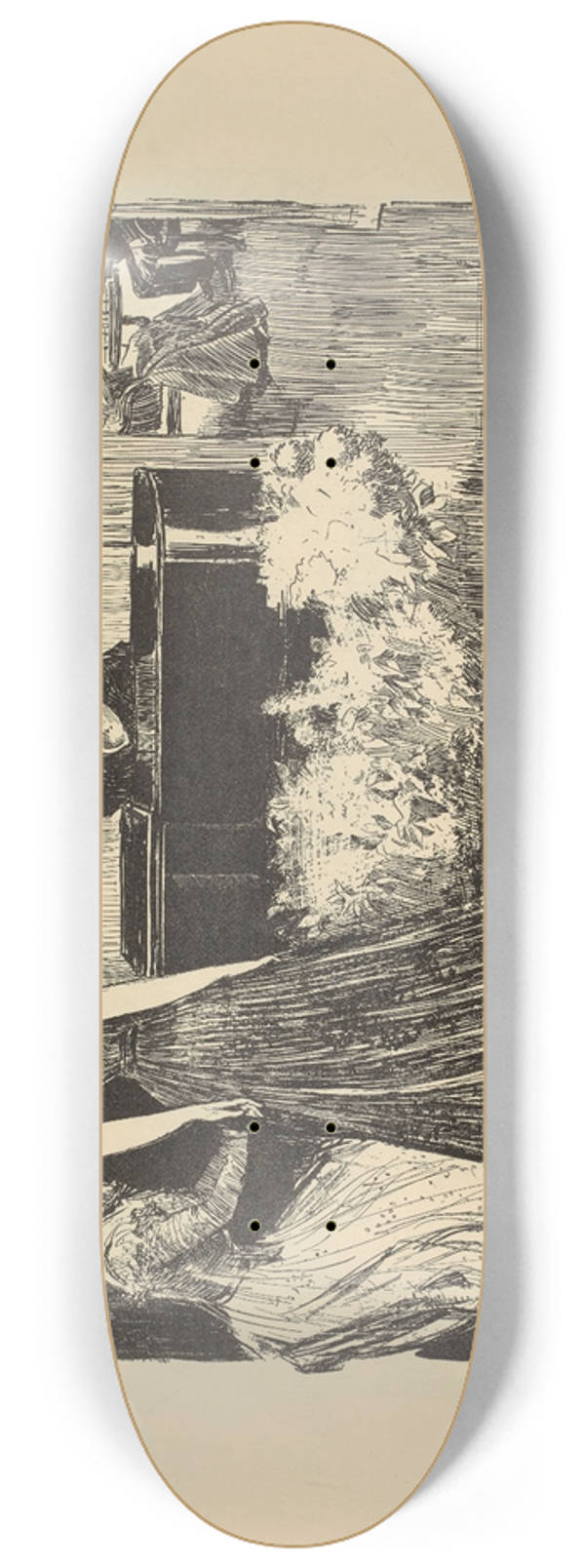 Charles Dana Gibson - During the evening 8.25 inch art skate deck