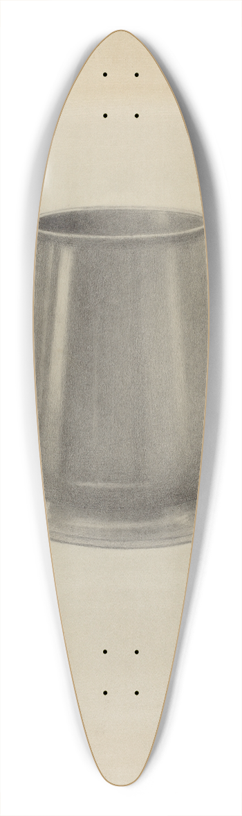 Henry Granet - Silver Mug 39.3 inch art pintail longboard deck