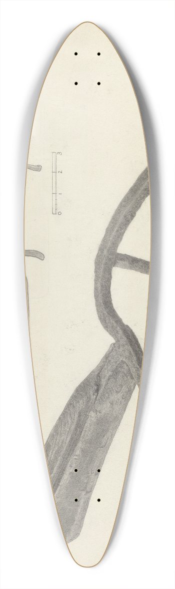Henry Granet - Trivet 39.3 inch art pintail longboard deck