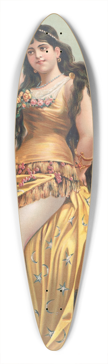 Henry Jerome Schile - Crescent bock no. 112 39.3 inch art pintail longboard deck