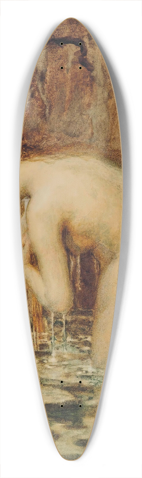 Henry John Stock - The hidden pool 39.3 inch art pintail longboard deck