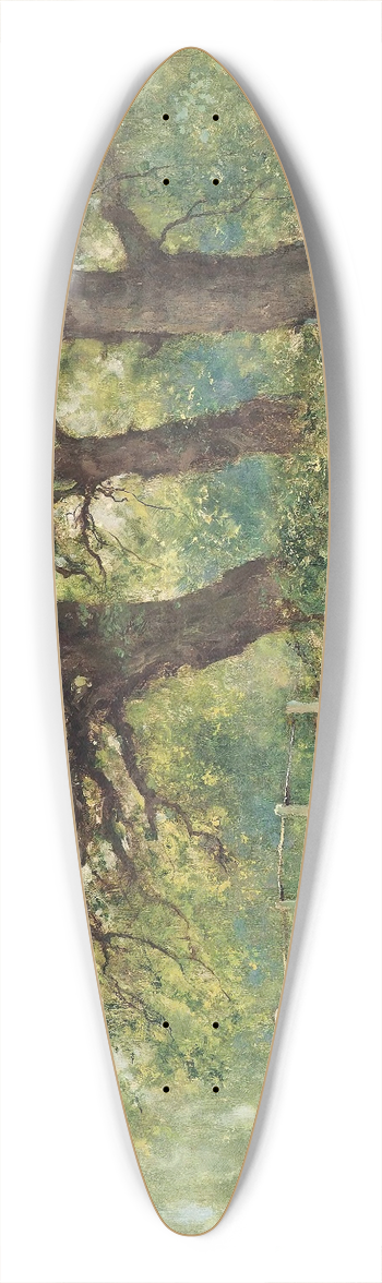 Henry John Yeend King - A Young Fisherman 39.3 inch art pintail longboard deck