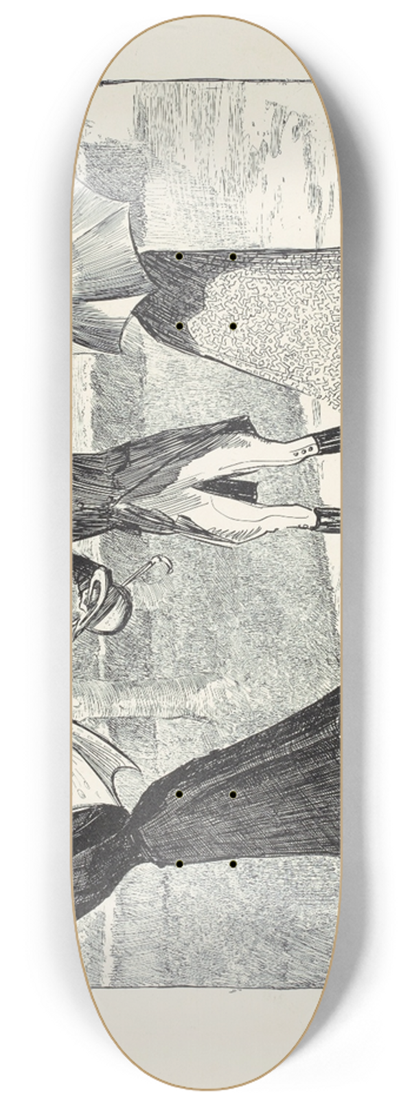 Charles Dana Gibson - Financial predicament 8.25 inch art skate deck