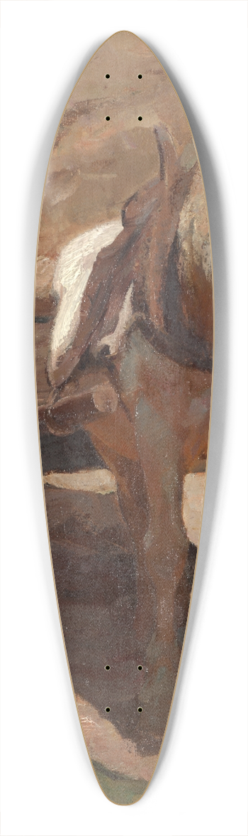 Henry Keller - In the Sand-pit 39.3 inch art pintail longboard deck