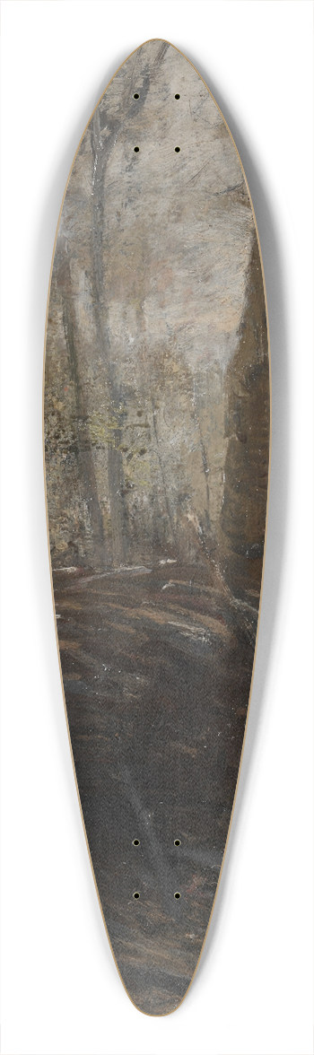 Henry Keller - Woods Scene 39.3 inch art pintail longboard deck