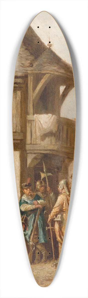 Henryk Pillati - Return of the Lisowczycy 39.3 inch art pintail longboard deck