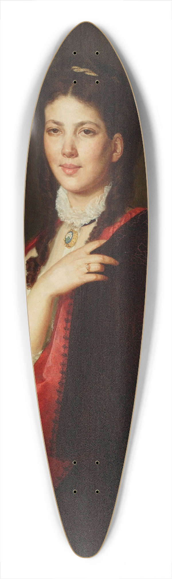 Henryk Rodakowski - Portrait of Leonia Blhdorn, artists step-daughter 39.3 inch art pintail longboard deck