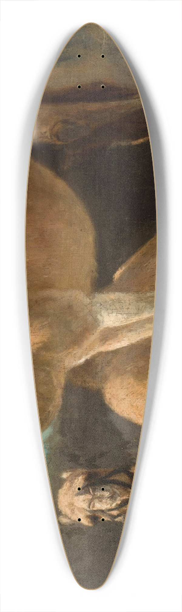 Henryk Rodakowski - Two Camels 39.3 inch art pintail longboard deck
