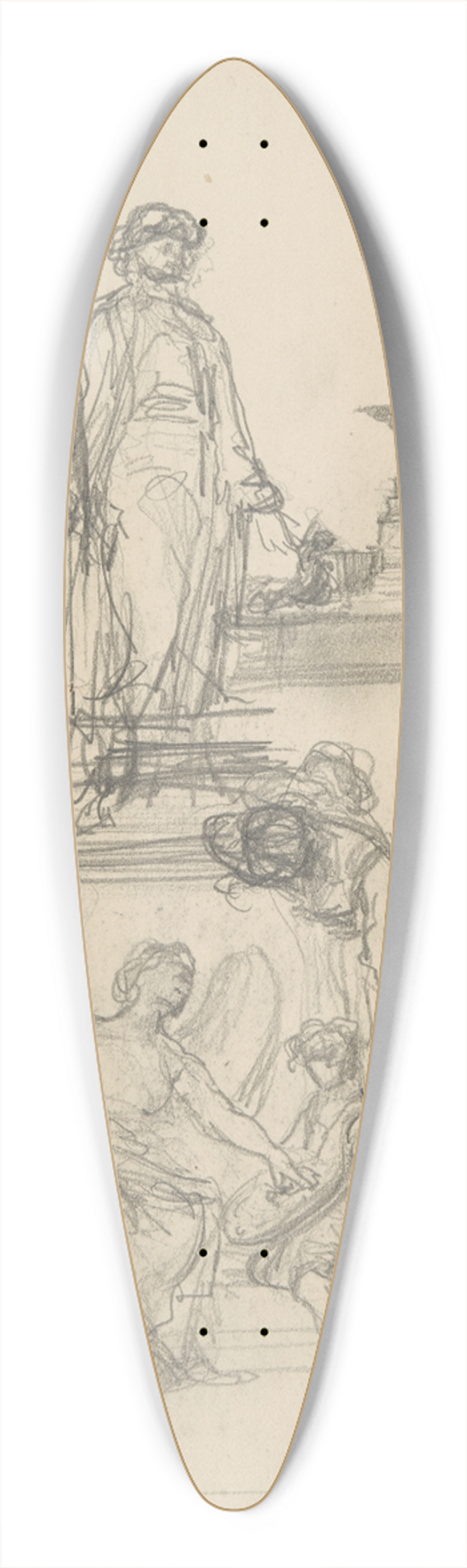 Henryk Siemiradzki - dwa szkice pomnika z postaci na cokole, wok ktrego siedz alegoryczne postacie 39.3 inch art pintail longboard deck