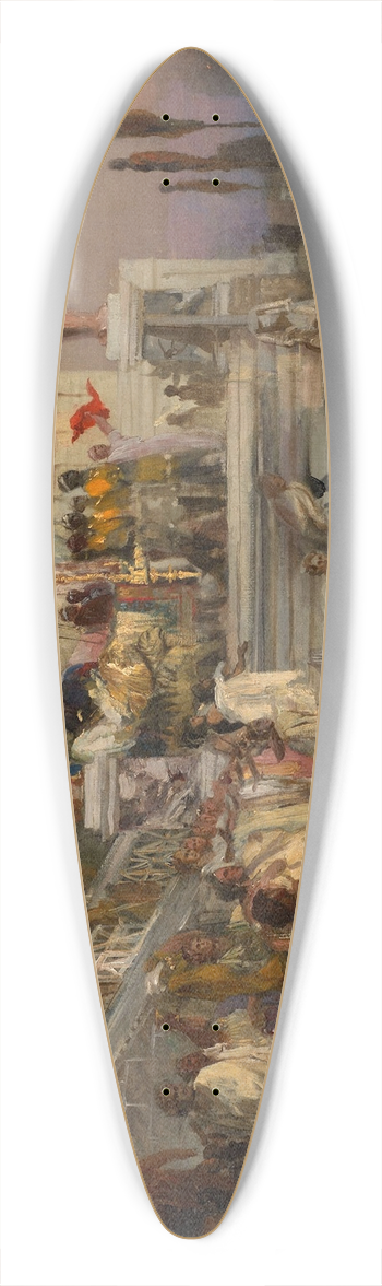 Henryk Siemiradzki - Study for the Torches of Nero 39.3 inch art pintail longboard deck