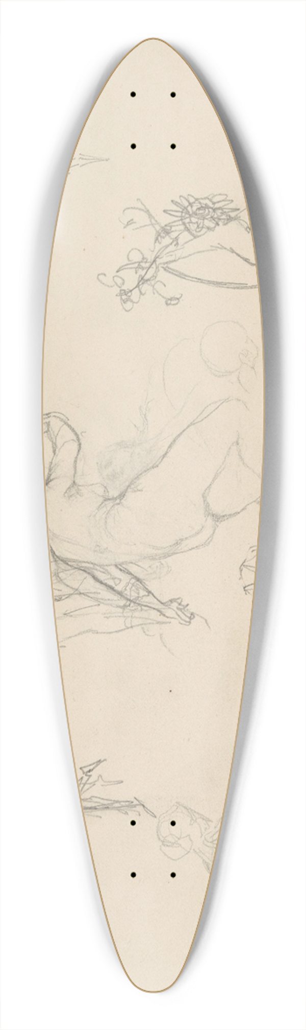 Henryk Siemiradzki - szkice do plafonu Andromeda do paacu J. Neczajewa-Malcewa w Petersburgu 39.3 inch art pintail longboard deck
