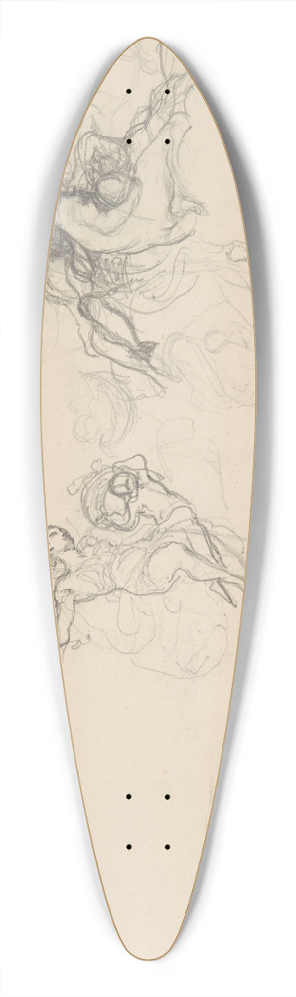 Henryk Siemiradzki - szkice postaci do plafonw Jutrzenka i Wiosna do paacu J. Neczajewa-Malcewa w Petersburgu 39.3 inch art pintail longboard deck