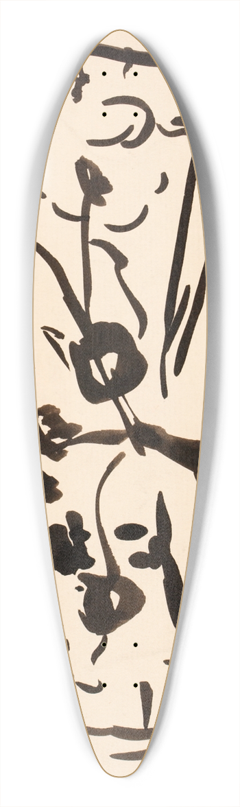 Henry Lyman Saen - Untitled VI 39.3 inch art pintail longboard deck