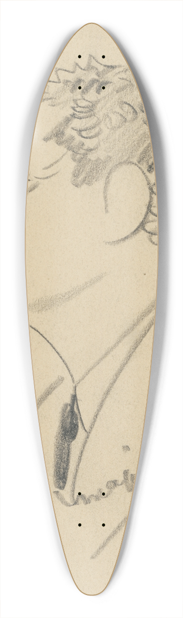 Henry Major - Max Reinhardt 39.3 inch art pintail longboard deck