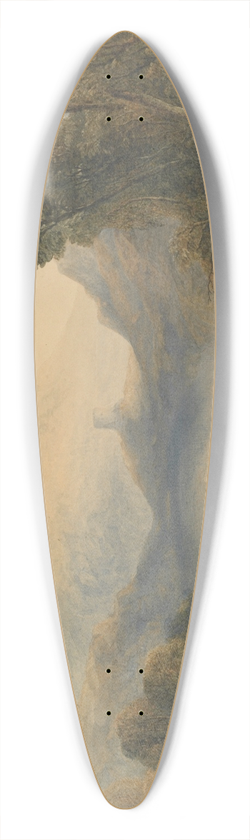Henry Maplestone - Castle, North Wales 39.3 inch art pintail longboard deck