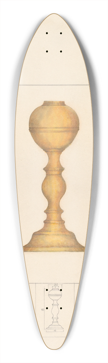 Henry Meyers - Candlestick 39.3 inch art pintail longboard deck