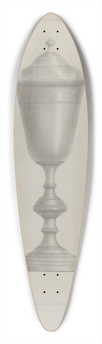 Henry Meyers - Pewter Chalice 39.3 inch art pintail longboard deck