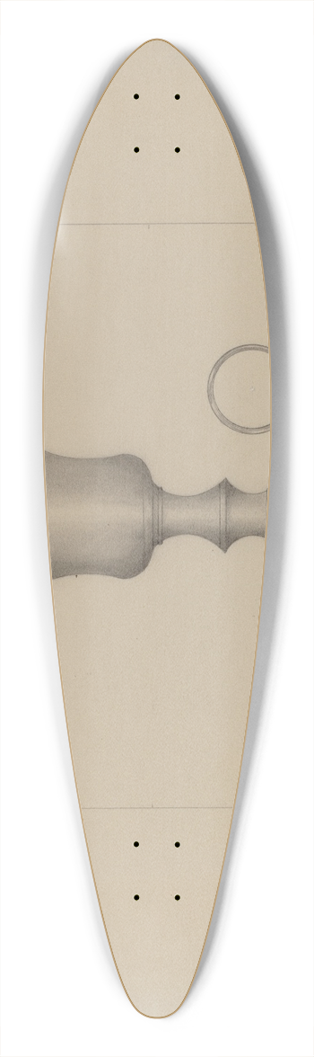 Henry Meyers - Pewter Lamp 39.3 inch art pintail longboard deck