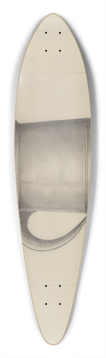 Henry Meyers - Pewter Tankard 39.3 inch art pintail longboard deck