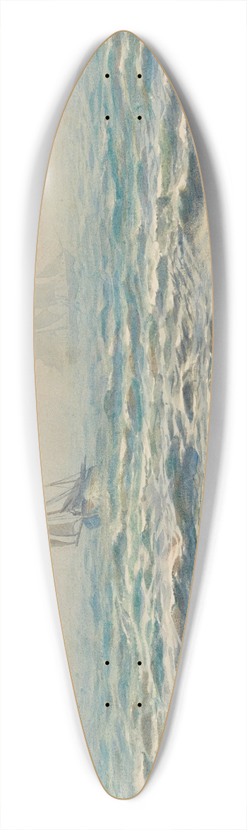 Henry Moore - Mist Rising From The Sea 39.3 inch art pintail longboard deck