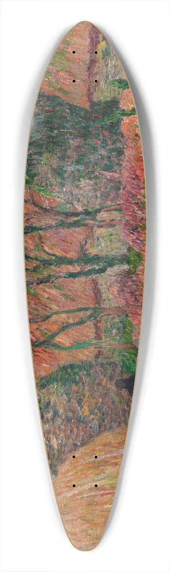 Henry Moret - Chaumires en Bretagne, couleurs dautomne 39.3 inch art pintail longboard deck