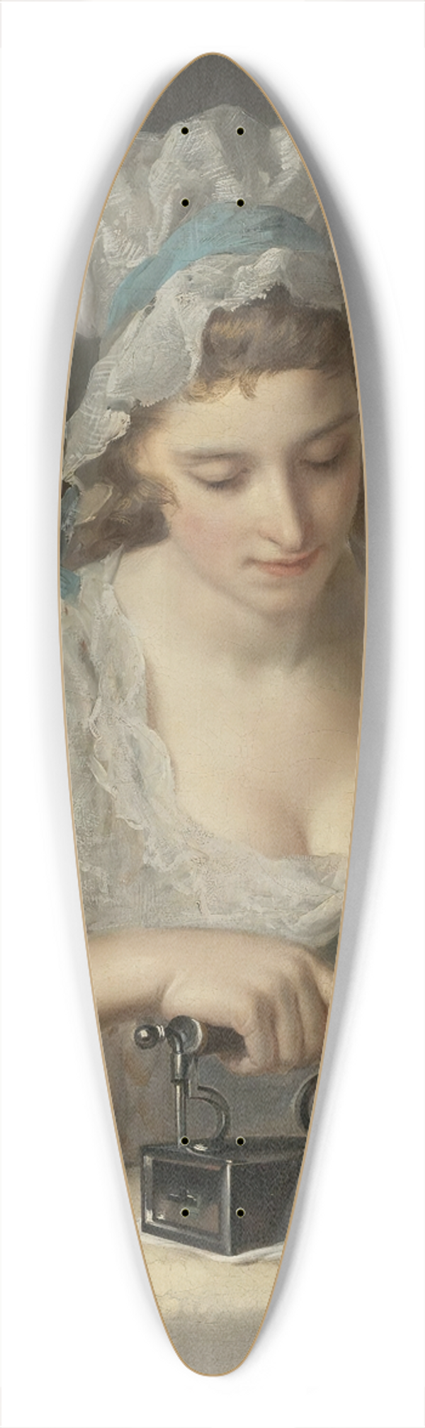 Henry Robert Morland - The Laundry Maid 39.3 inch art pintail longboard deck