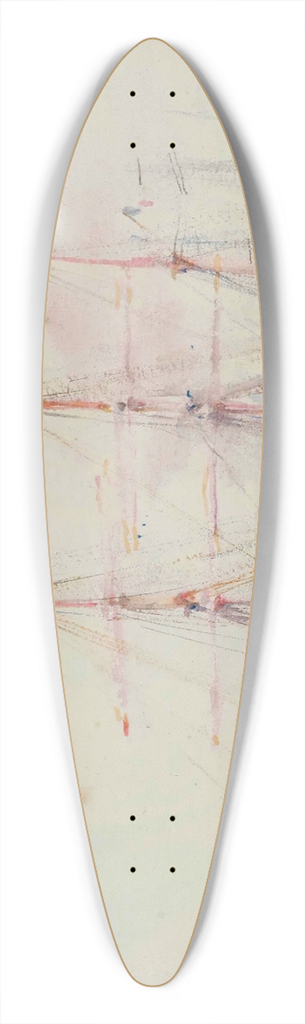 Henry Scott Tuke - French Windjammer At Anchor Signed And Indistinctly 39.3 inch art pintail longboard deck