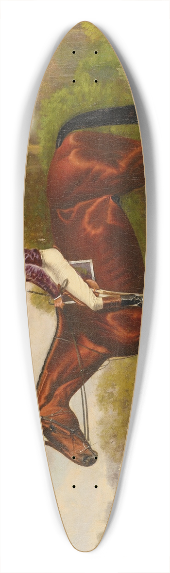 Henry Stull - Montana With Garrison Up 39.3 inch art pintail longboard deck
