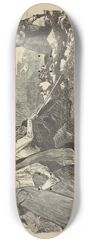 Charles Dana Gibson - In higher altitudes 8.25 inch art skate deck