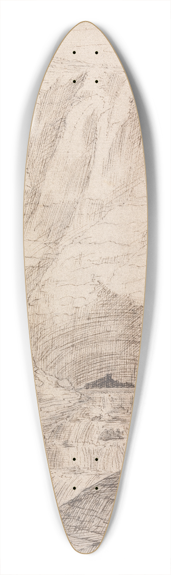 Henry Swinburne - Vaucluse, France 39.3 inch art pintail longboard deck