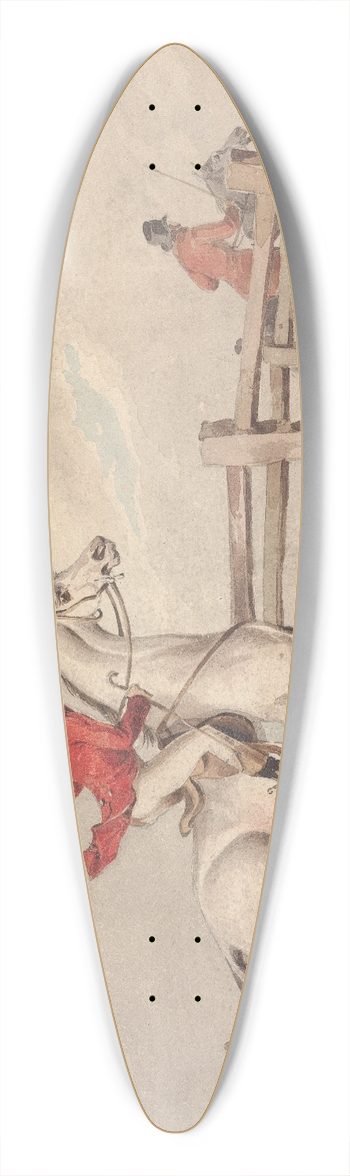 Henry Thomas Alken - Doing the Thing; and the Thing Done; Doing it No How 39.3 inch art pintail longboard deck