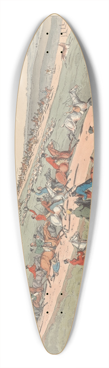 Henry Thomas Alken - Easter Monday [Stag Hunting]: A View near Windsor 39.3 inch art pintail longboard deck