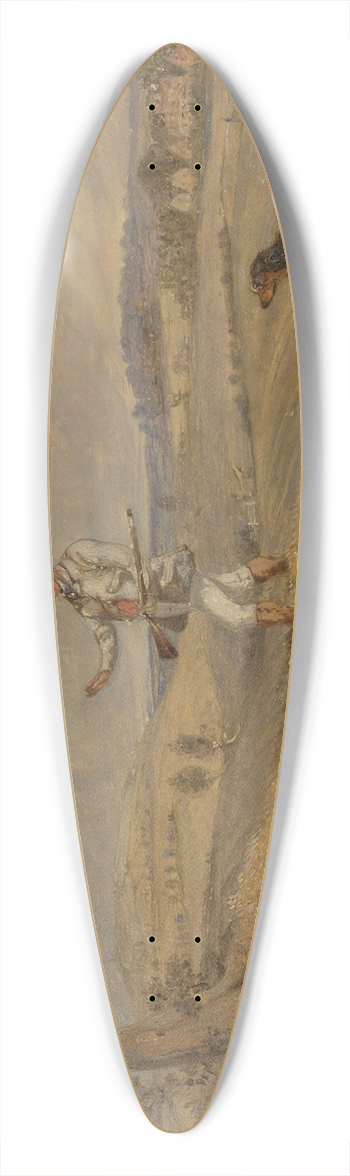 Henry Thomas Alken - Partridge Shooting 39.3 inch art pintail longboard deck