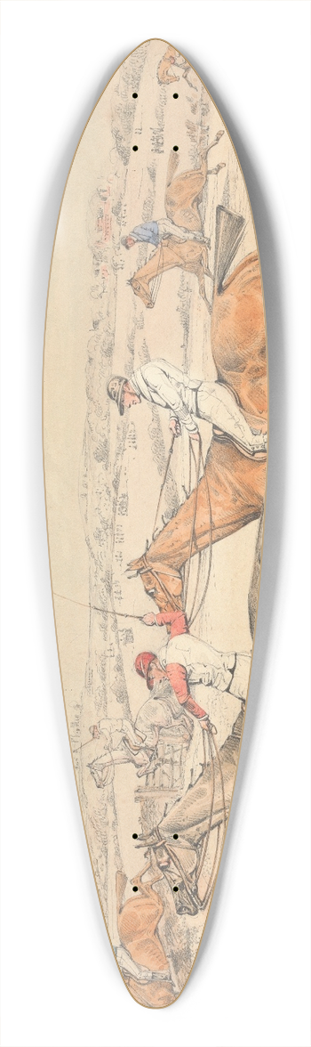 Henry Thomas Alken - Steeplechasing; The Field Coming up to a Ditch 39.3 inch art pintail longboard deck