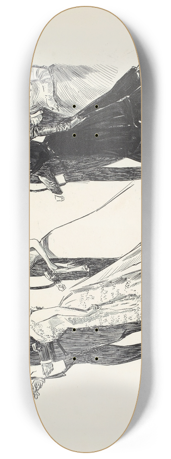 Charles Dana Gibson - In Society 8.25 inch art skate deck