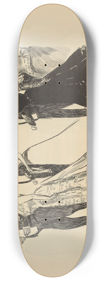 Charles Dana Gibson - In Society 8.25 inch art skate deck