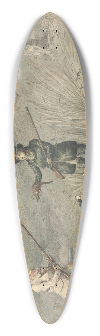 Henry Thomas Alken - Wild Duck Shooting 39.3 inch art pintail longboard deck