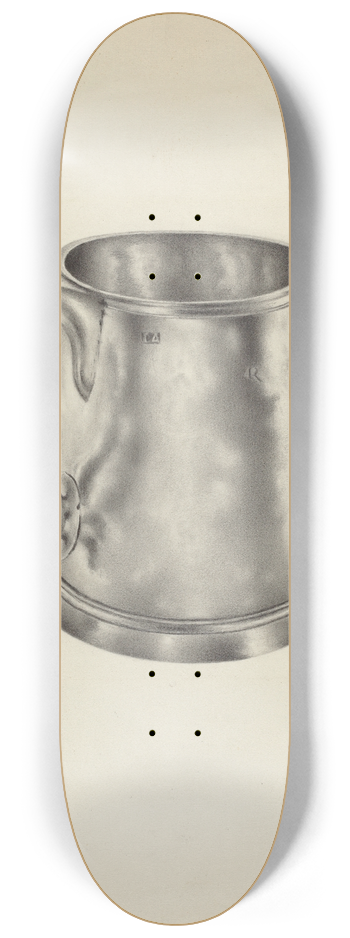Aaron Fastovsky - Silver Mug 8.25 inch art skate deck