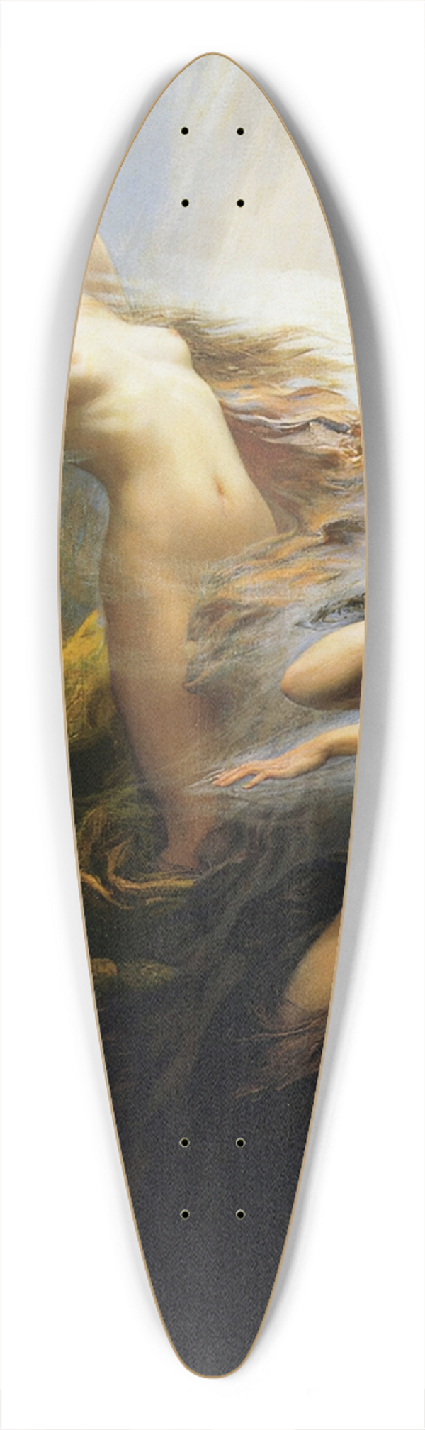 Herbert James Draper - The Mists Of The Mountains 39.3 inch art pintail longboard deck