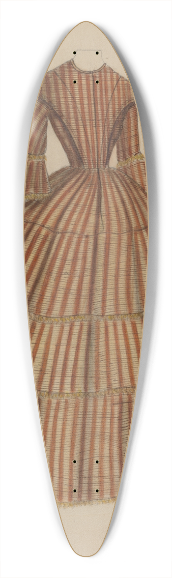 Herbert Marsh - Dress 39.3 inch art pintail longboard deck