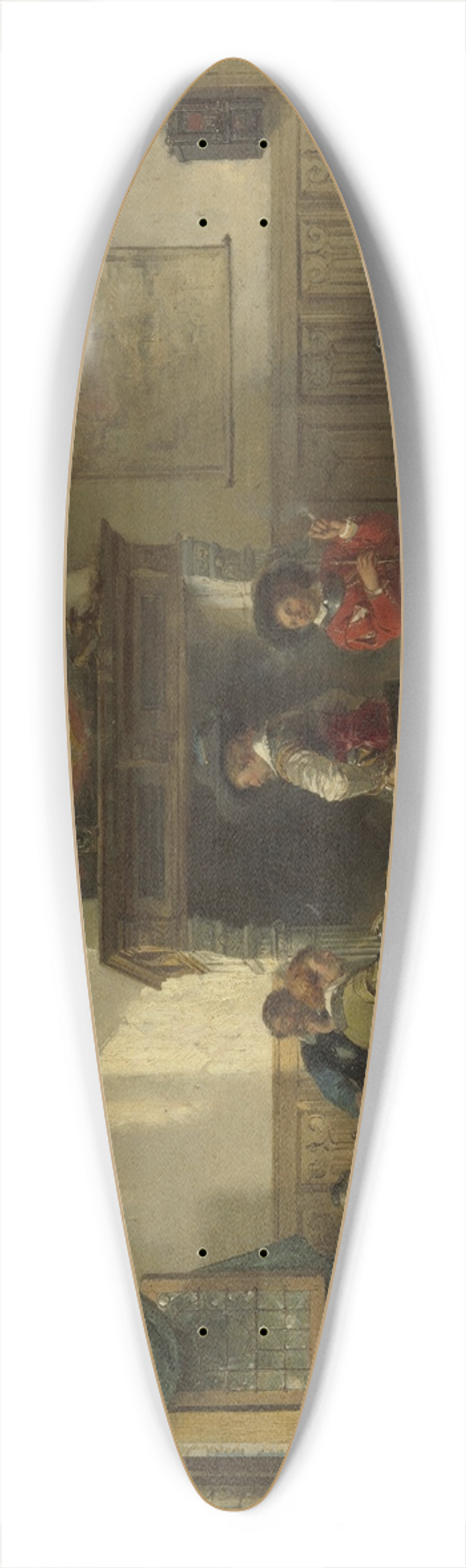 Herman Frederik Carel Ten Kate - Soldiers in a Guardsroom 39.3 inch art pintail longboard deck