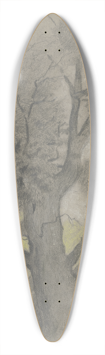 Hermann Gollner - Alte Eiche in einer Waldlichtung 39.3 inch art pintail longboard deck