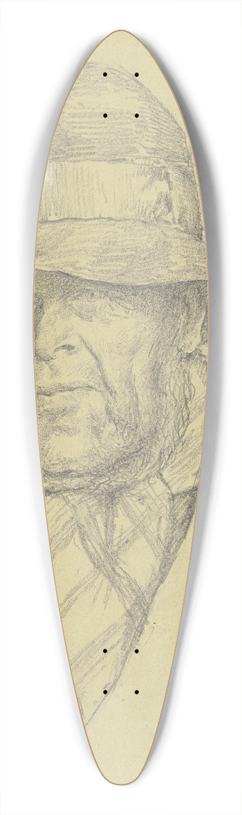 Hermann Kruse - Brustbild eines Ostseefischers 39.3 inch art pintail longboard deck