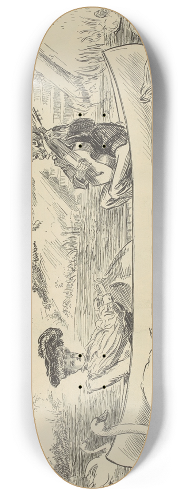 Charles Dana Gibson - Never too old to yearn 8.25 inch art skate deck